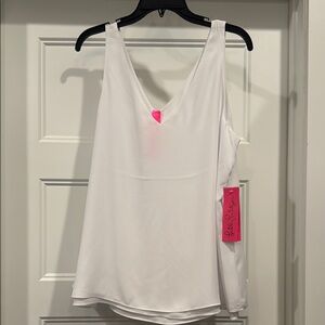 White Sleeveless Top